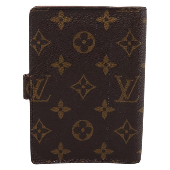 LOUIS VUITTON Monogram Agenda PM Day Planner Cover R20005 LV Auth 197122