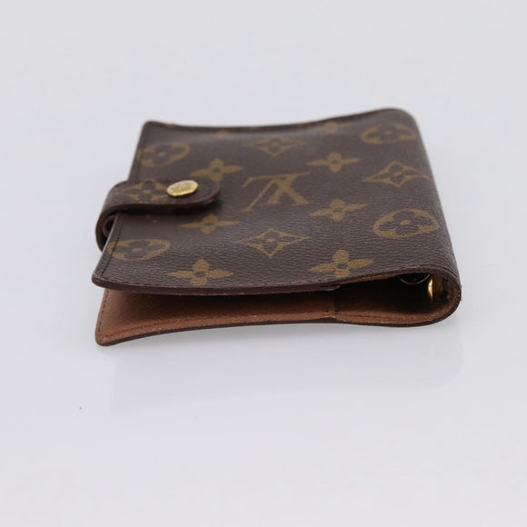 LOUIS VUITTON Monogram Agenda PM Day Planner Cover R20005 LV Auth 197122
