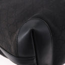 GUCCI Tote Bag GG Canvas Black Gold 247209 Auth 197124-12