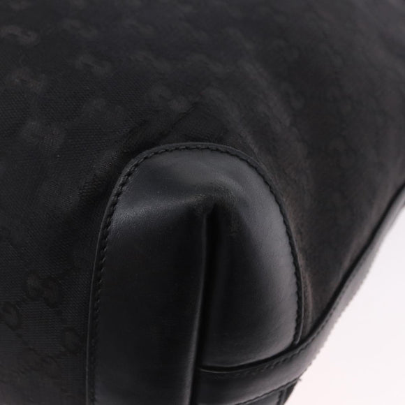 GUCCI Tote Bag GG Canvas Black Gold 247209 Auth 197124
