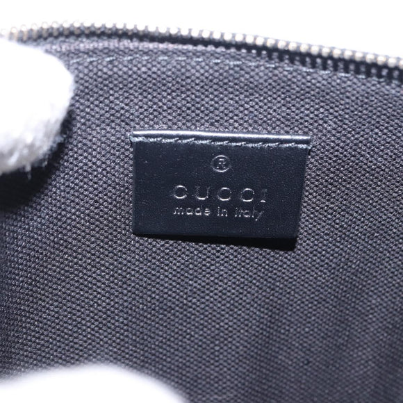 GUCCI Tote Bag GG Canvas Black Gold 247209 Auth 197124