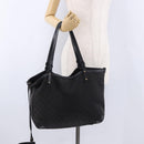 GUCCI Tote Bag GG Canvas Black Gold 247209 Auth 197124-22