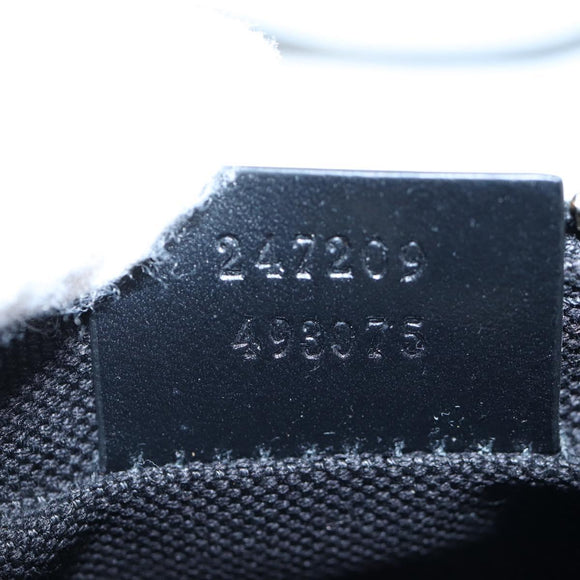 GUCCI Tote Bag GG Canvas Black Gold 247209 Auth 197124