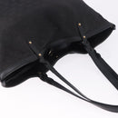 GUCCI Tote Bag GG Canvas Black Gold 247209 Auth 197124-6