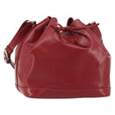 LOUIS VUITTON Epi Petit Noe Shoulder Bag Carmine M40839 LV Auth 197132A-1