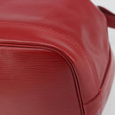 LOUIS VUITTON Epi Petit Noe Shoulder Bag Carmine M40839 LV Auth 197132A-9
