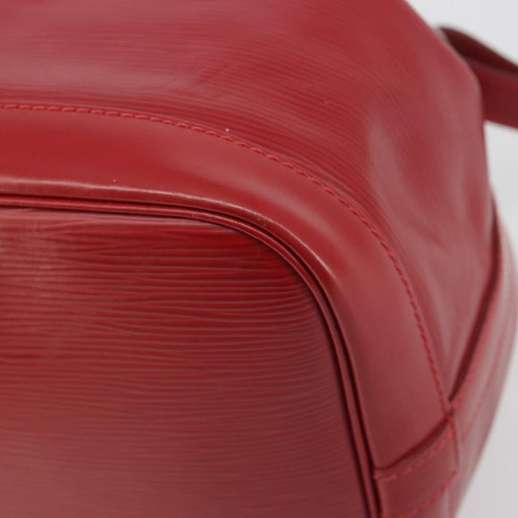 LOUIS VUITTON Epi Petit Noe Shoulder Bag Carmine M40839 LV Auth 197132A