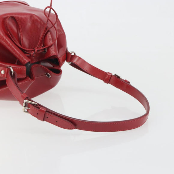 LOUIS VUITTON Epi Petit Noe Shoulder Bag Carmine M40839 LV Auth 197132A