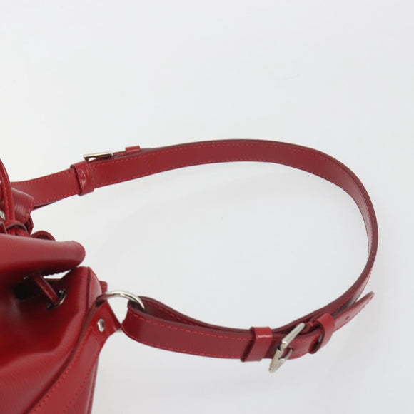 LOUIS VUITTON Epi Petit Noe Shoulder Bag Carmine M40839 LV Auth 197132A