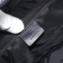 GUCCI Shoulder Bag Canvas Blue Silver 001 9386 Auth 197134A-18