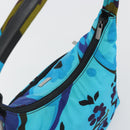 GUCCI Shoulder Bag Canvas Blue Silver 001 9386 Auth 197134A-6
