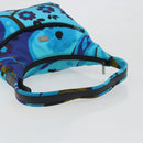 GUCCI Shoulder Bag Canvas Blue Silver 001 9386 Auth 197134A-7