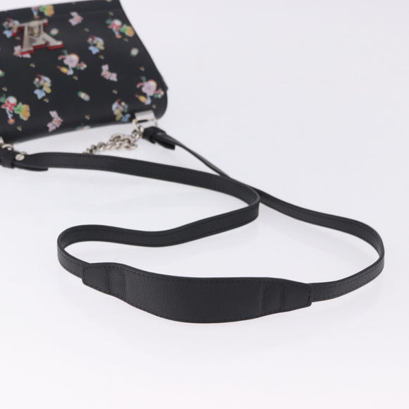 LOUIS VUITTON Rock Me II BB Shoulder Bag Calf leather Black LV Auth 197135V