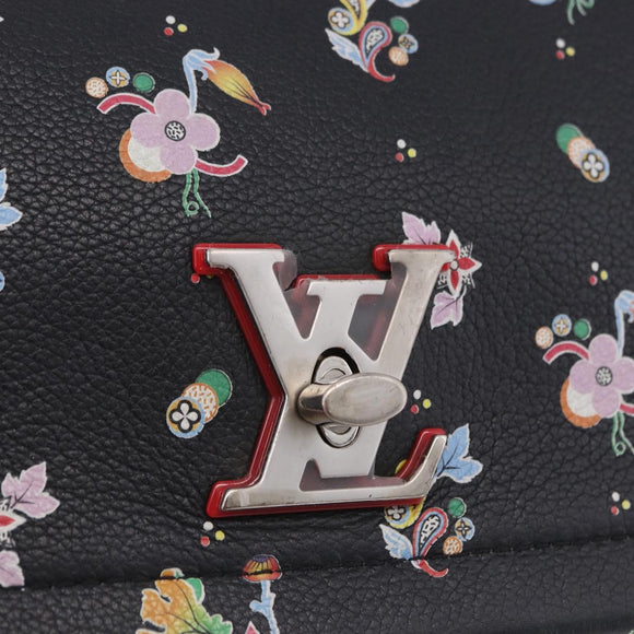 LOUIS VUITTON Rock Me II BB Shoulder Bag Calf leather Black LV Auth 197135V