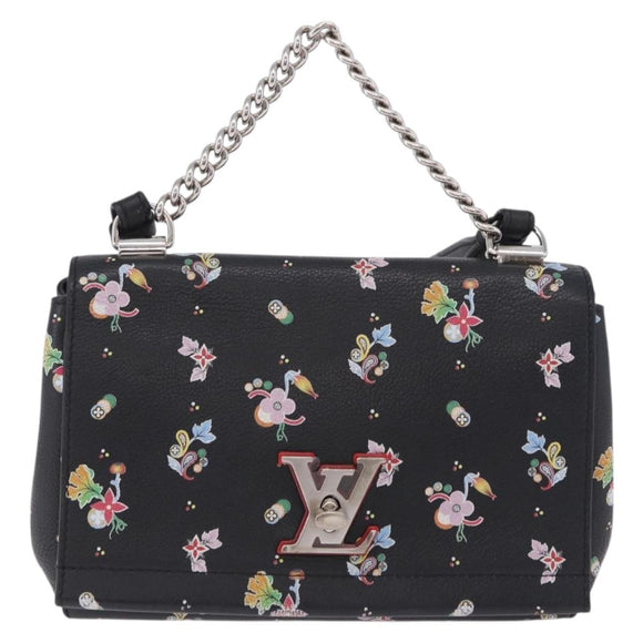 LOUIS VUITTON Rock Me II BB Shoulder Bag Calf leather Black LV Auth 197135V