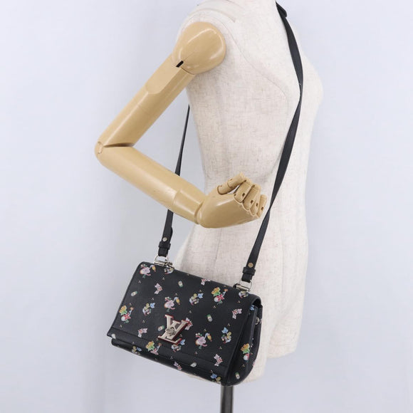 LOUIS VUITTON Rock Me II BB Shoulder Bag Calf leather Black LV Auth 197135V