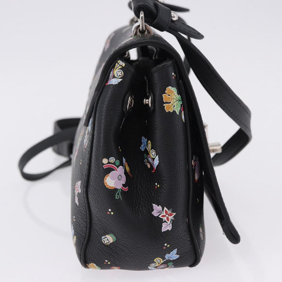 LOUIS VUITTON Rock Me II BB Shoulder Bag Calf leather Black LV Auth 197135V