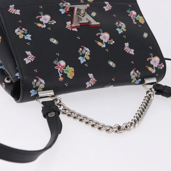 LOUIS VUITTON Rock Me II BB Shoulder Bag Calf leather Black LV Auth 197135V
