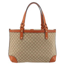 GUCCI Diamante Tote Bag Canvas Beige Silver 269878 Auth 197138-2