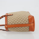 GUCCI Diamante Tote Bag Canvas Beige Silver 269878 Auth 197138-4