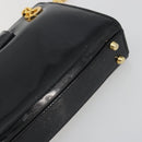 TIFFANY&Co. Chain Shoulder Bag Patent leather Black Gold Auth 197139-15