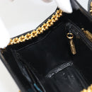 TIFFANY&Co. Chain Shoulder Bag Patent leather Black Gold Auth 197139-21