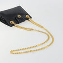 TIFFANY&Co. Chain Shoulder Bag Patent leather Black Gold Auth 197139-7