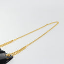 TIFFANY&Co. Chain Shoulder Bag Patent leather Black Gold Auth 197139-8
