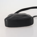 GUCCI Bamboo Hand Bag Leather 2way Black Gold 001 1638 2615 Auth 197140-5