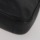 GUCCI Bamboo Hand Bag Leather 2way Black Gold 001 1638 2615 Auth 197140-15
