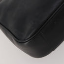 GUCCI Bamboo Hand Bag Leather 2way Black Gold 001 1638 2615 Auth 197140-10