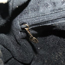 GUCCI Bamboo Hand Bag Leather 2way Black Gold 001 1638 2615 Auth 197140-21