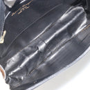 Salvatore Ferragamo Shoulder Bag Leather Black Gold Auth 197141-17