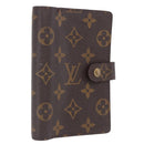 LOUIS VUITTON Monogram Agenda PM Day Planner Cover R20005 LV Auth 197145-1