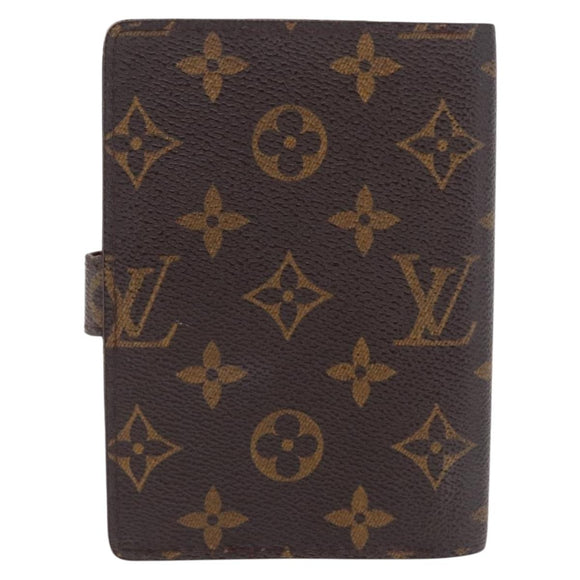 LOUIS VUITTON Monogram Agenda PM Day Planner Cover R20005 LV Auth 197145