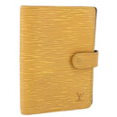 LOUIS VUITTON Epi Agenda PM Day Planner Cover Yellow R20059 LV Auth 197146-1