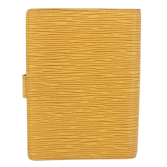LOUIS VUITTON Epi Agenda PM Day Planner Cover Yellow R20059 LV Auth 197146