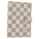 LOUIS VUITTON Damier Azur Agenda PM Day Planner Cover R20706 LV Auth 197147V-1