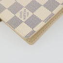 LOUIS VUITTON Damier Azur Agenda PM Day Planner Cover R20706 LV Auth 197147V-11
