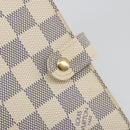 LOUIS VUITTON Damier Azur Agenda PM Day Planner Cover R20706 LV Auth 197147V-12