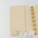LOUIS VUITTON Damier Azur Agenda PM Day Planner Cover R20706 LV Auth 197147V-15