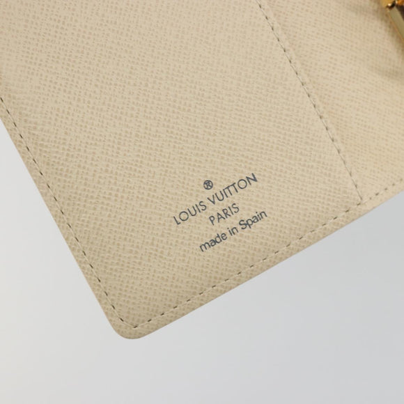 LOUIS VUITTON Damier Azur Agenda PM Day Planner Cover R20706 LV Auth 197147V