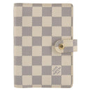LOUIS VUITTON Damier Azur Agenda PM Day Planner Cover R20706 LV Auth 197147V-2