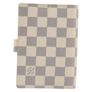 LOUIS VUITTON Damier Azur Agenda PM Day Planner Cover R20706 LV Auth 197147V-3
