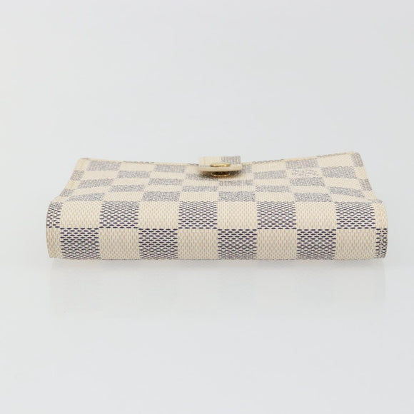 LOUIS VUITTON Damier Azur Agenda PM Day Planner Cover R20706 LV Auth 197147V