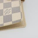 LOUIS VUITTON Damier Azur Agenda PM Day Planner Cover R20706 LV Auth 197147V-8