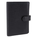 LOUIS VUITTON Epi Agenda PM Day Planner Cover Black R20092 LV Auth 197148-1
