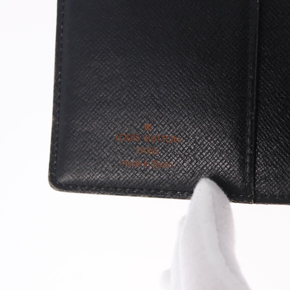 LOUIS VUITTON Epi Agenda PM Day Planner Cover Black R20092 LV Auth 197148