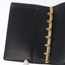 LOUIS VUITTON Epi Agenda PM Day Planner Cover Black R20092 LV Auth 197148-20