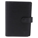 LOUIS VUITTON Epi Agenda PM Day Planner Cover Black R20092 LV Auth 197148-13